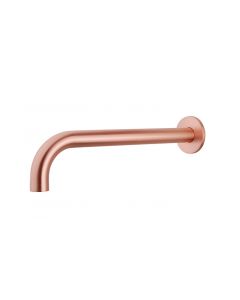 Wiesbaden inbouw-uitloop rond 30cm 1/2'' geborsteld koper
