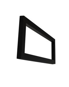 Wiesbaden mat zwarte vierkante supportbeugel 40x14