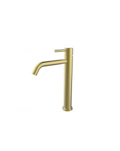 Wiesbaden Style XL hoge wastafelmengkraan geborsteld messing