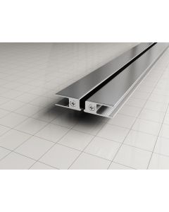 Wiesbaden set magneetstrip voor 1/4 cabine met 2 draaideuren 8mm chroom
