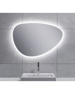 Wiesbaden Uovo spiegel ovaal met LED, dimbaar en spiegelverwarming 70 cm