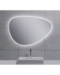 Wiesbaden Uovo spiegel ovaal met LED, dimbaar en spiegelverwarming 80 cm
