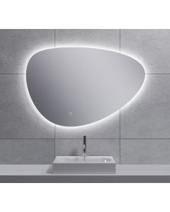 Wiesbaden Uovo spiegel ovaal met LED, dimbaar en spiegelverwarming 90 cm