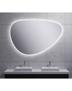 Wiesbaden Uovo spiegel ovaal met LED, dimbaar en spiegelverwarming 140 cm