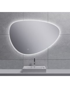 Wiesbaden Uovo spiegel ovaal met LED, dimbaar en spiegelverwarming 100 cm