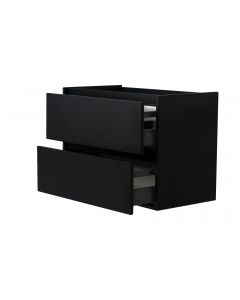 Wiesbaden Marmaris losse onderkast + 2 laden mat zwart 60 cm