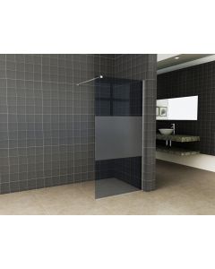 Wiesbaden Slim glasplaat ged.mat rookglas 1400x2000 8mm nano