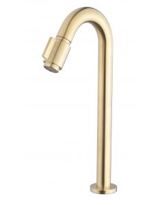 Wiesbaden Victoria luxe fonteinkraan XL 1/2'' geborsteld messing