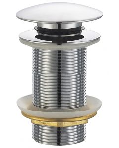 Wiesbaden Caral clickwaste afvoerplug verlengd 5/4" chroom