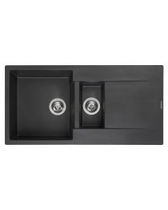 Reginox Amsterdam 15 black silvery spoelbak