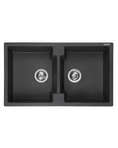Reginox Amsterdam 20 black silvery spoelbak