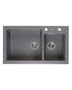 Reginox Amsterdam 25 grey silvery spoelbak