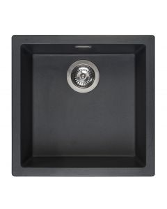 Reginox Amsterdam 40 black silvery spoelbak