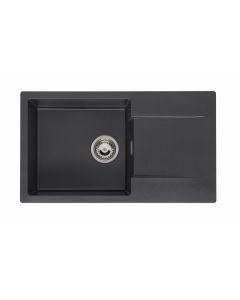 Reginox Amsterdam 43 black silvery spoelbak