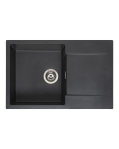 Reginox Amsterdam 78 black silvery spoelbak