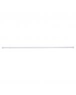 Differnz Round douchestang om vast te klemmen aluminium veredeld 125 x 220 cm wit