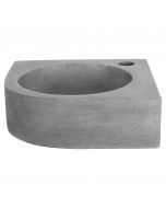 Differnz Cleo hoekfontein beton donkergrijs 31.5 x 31.5 x 10 cm