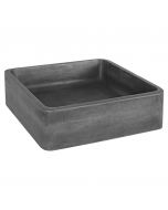 Differnz Marba wastafel beton donkergrijs vierkant 40 x 40 x 12 cm