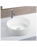 L'Aqua Keramische waskom wit rond 36 x 36 x 12 cm