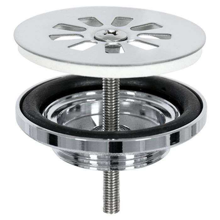 Differnz afvoerplug chroom 64mm