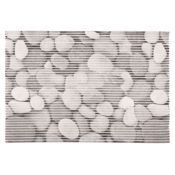 Differnz multi mat stones 100% PVC 65 x 45 cm grijs