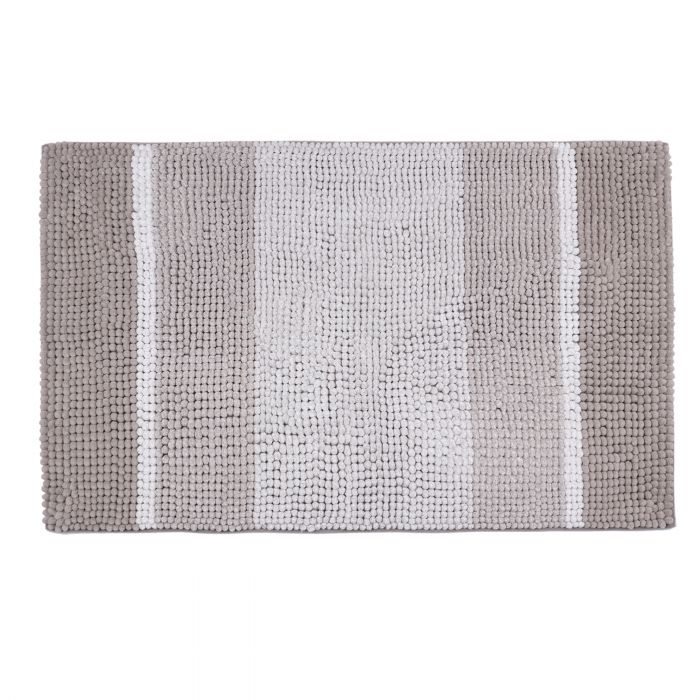 Differnz Fading badmat geschikt voor vloerverwarming 100% microfiber 60 x 90 cm taupe