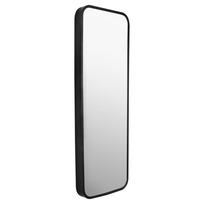 Differnz spiegel aluminium 28 x 75 cm mat zwart