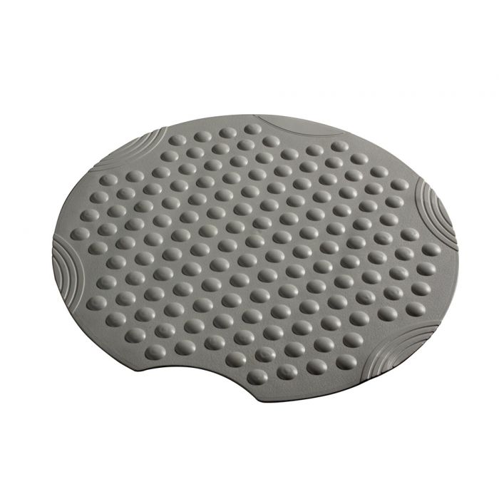 Wiesbaden Ridder Tecnoplus antislip mat douche rond 55 cm grijs