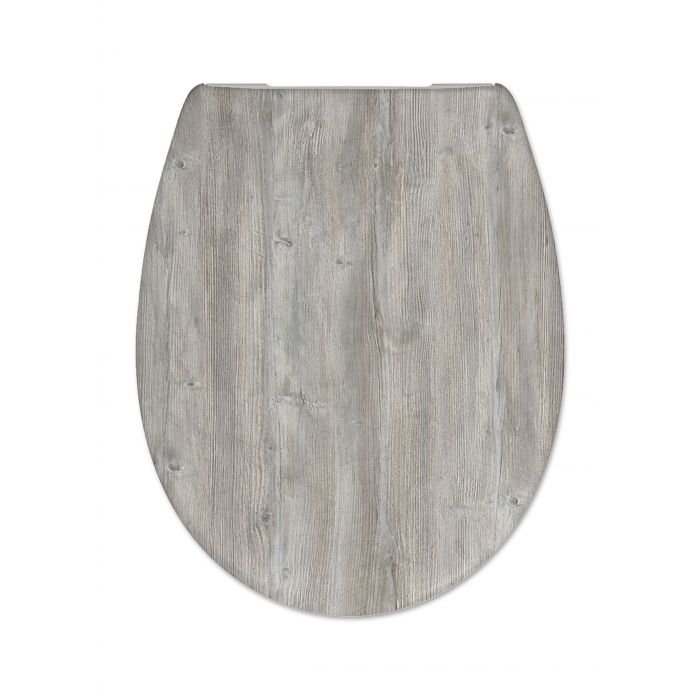 Cedo Toiletzitting Ponderosa Pine Softclose Houtlook Grijs