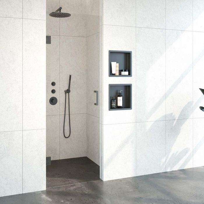Just creating Complete Profielloze Nisdeur 70 Gunmetal geborsteld