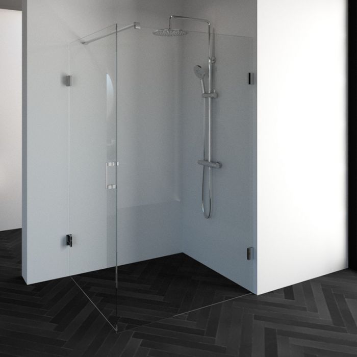 Just creating Complete Profielloze Douchecabine 2-delig 120x100 Chroom