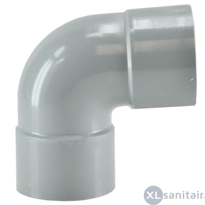  Afvoerbocht dubbele mof 50 mm 90 graden PVC
