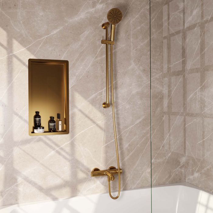 Brauer Gold Edition opbouw baddouche thermostaatkraan set