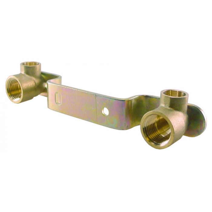 Riko Messing soldeer muurplaat-beugel gemini 1/2"x 15cm
