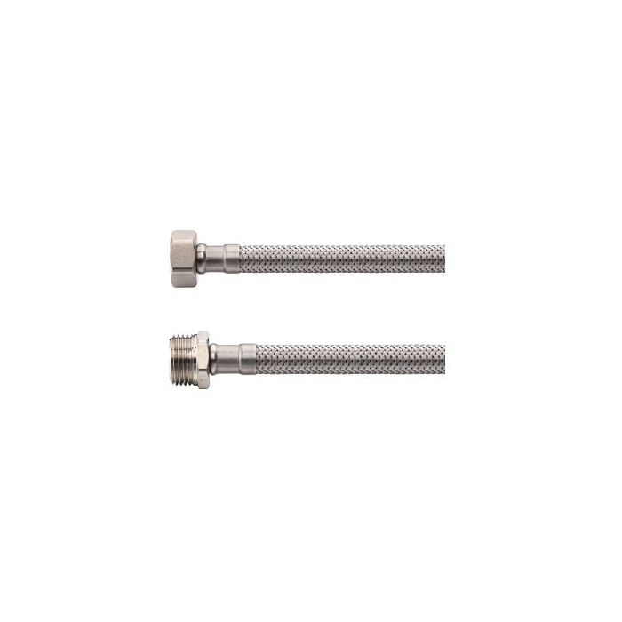 Riko Flexibele aansluitslang 3/8" bi x 3/8" bu 30 cm RVS