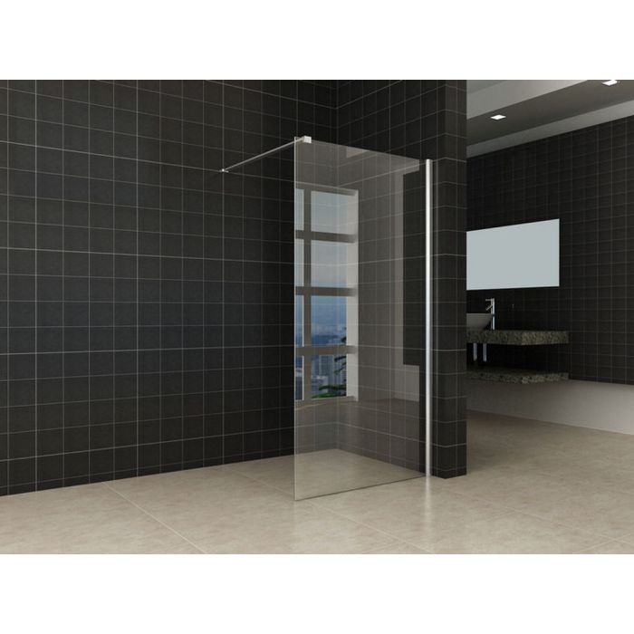 Wiesbaden inloopdouche + muurprofiel 900x2000 10mm NANO glas