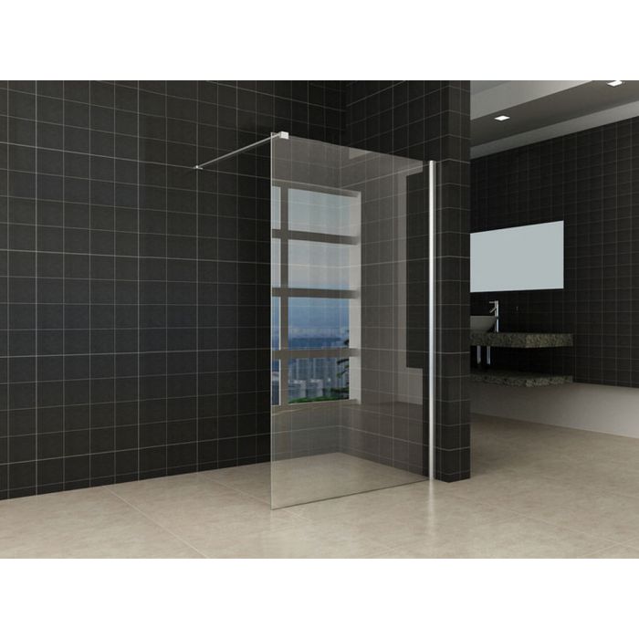 Xellanz inloopdouche + muurprofiel 1100x2000 10mm NANO glas