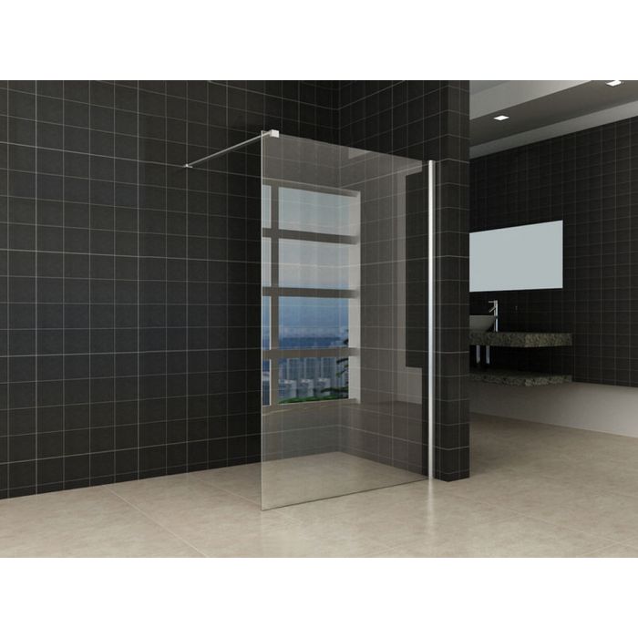 Wiesbaden inloopdouche + muurprofiel 1200x2000 10mm NANO glas
