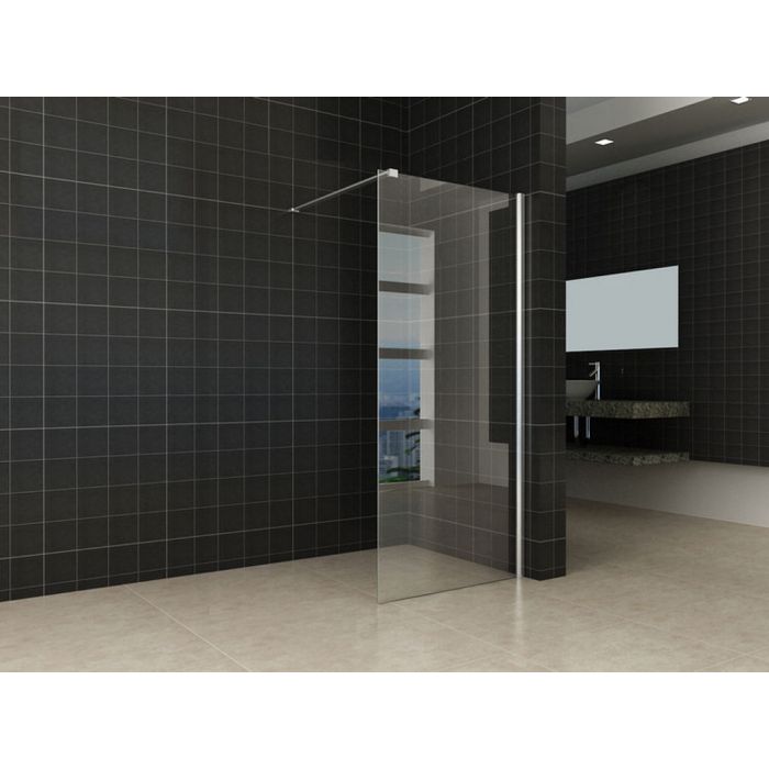 Wiesbaden inloopdouche + muurprofiel 800x2000 10mm NANO glas