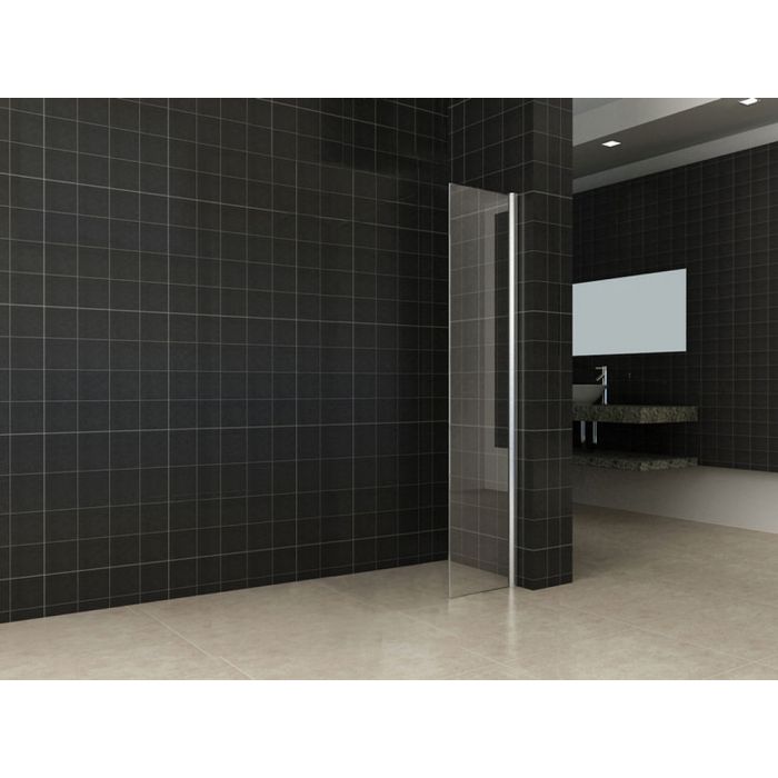Wiesbaden zijwand + muurprofiel 400x2000 10mm NANO glas