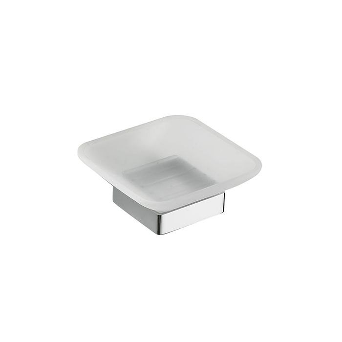 Wiesbaden Eris zeephouder met glas chroom