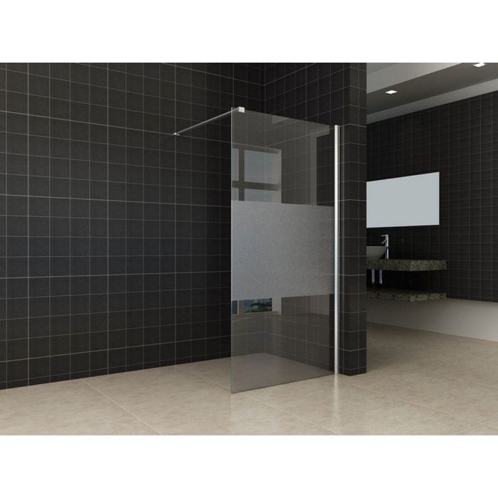 Wiesbaden inloopdouche + muurprof. 700x2000 10mm NANO ged.matglas
