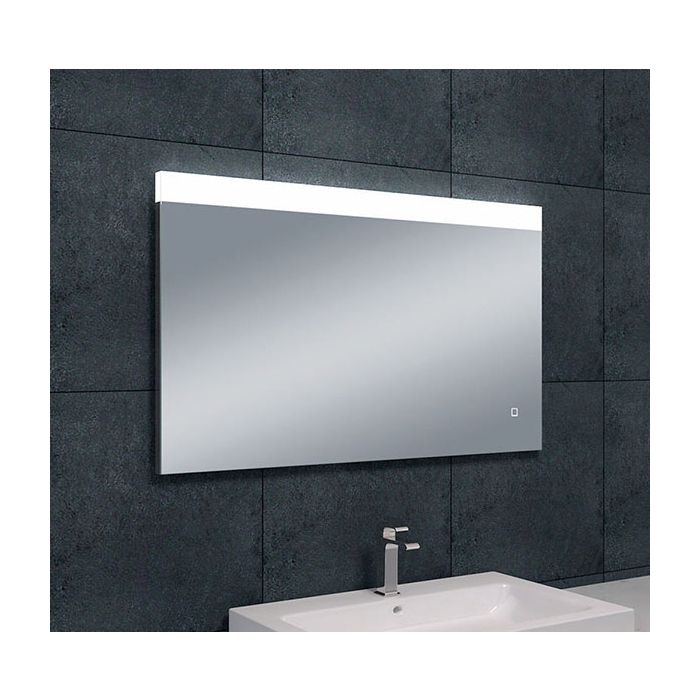 Wiesbaden Single spiegel rechthoek met LED, dimbaar en spiegelverwarming 100 x 60 cm