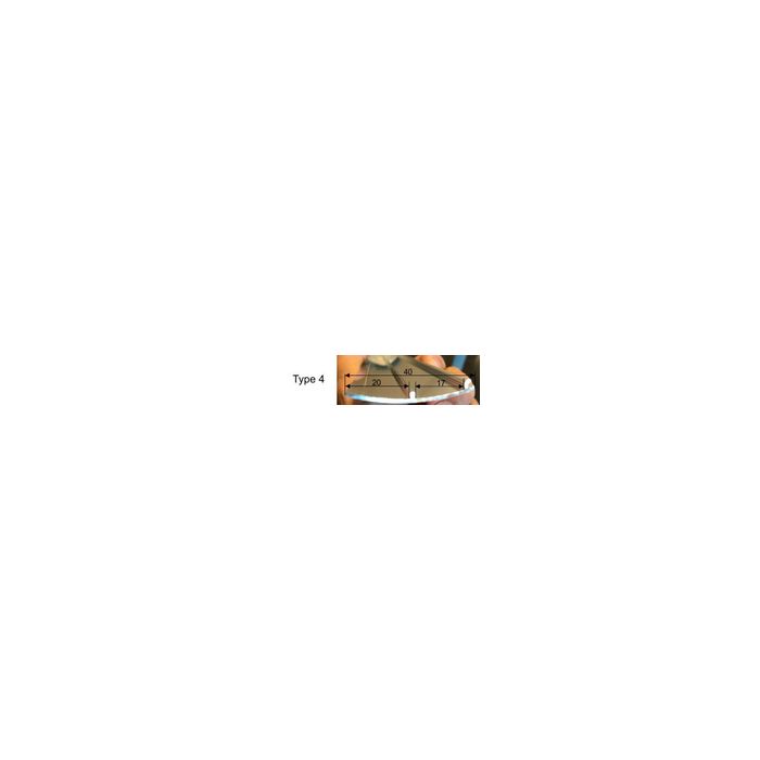 Wiesbaden aluminium afdekstrip 200cm wandprofiel type 4