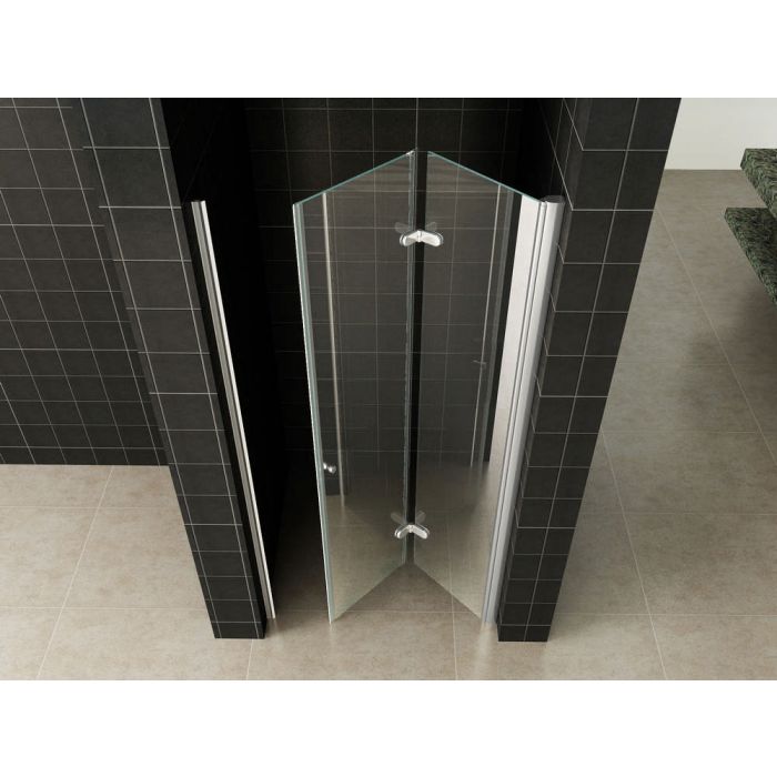 Wiesbaden vouwbare nisdeur 900x2000 rechts 8mm NANO glas