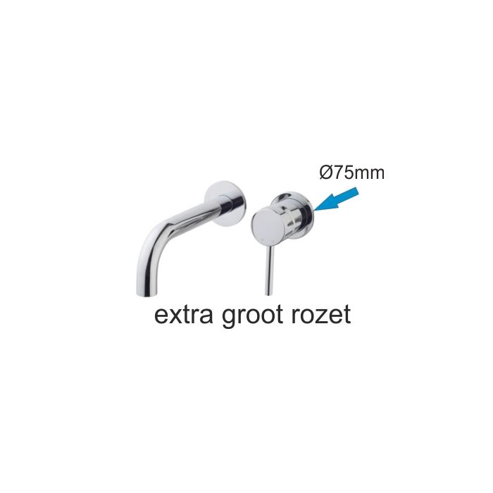 Wiesbaden rozet 75mm tbv kraangedeelte 29.4151 chroom