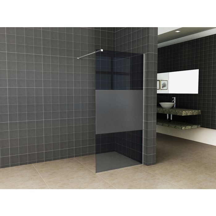 Wiesbaden Slim glasplaat ged.mat rookglas 1200x2000 8mm nano