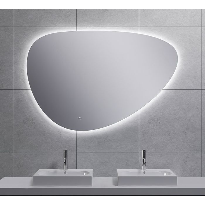 Wiesbaden Uovo spiegel ovaal met LED, dimbaar en spiegelverwarming 120 cm