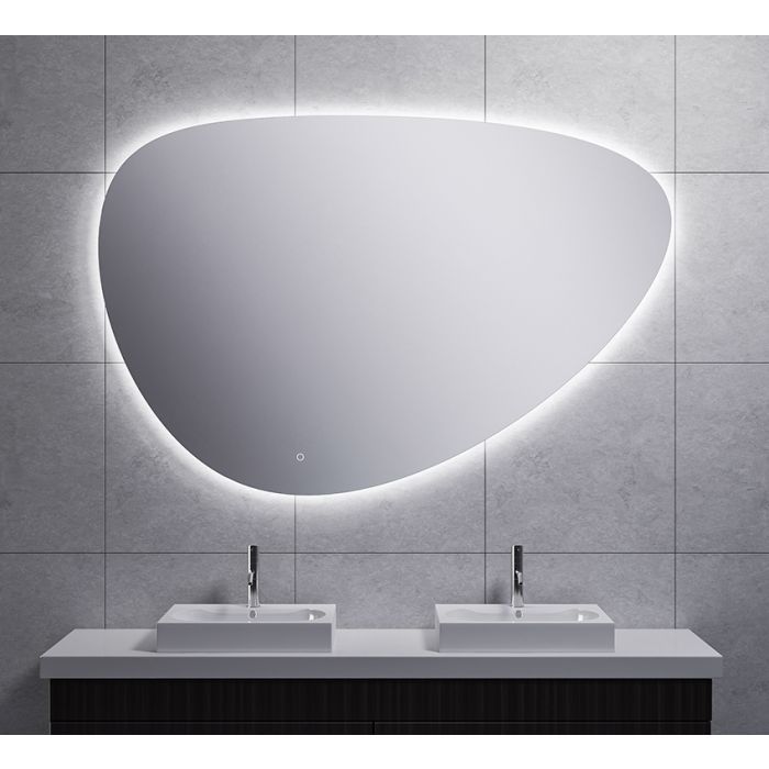 Wiesbaden Uovo spiegel ovaal met LED, dimbaar en spiegelverwarming 150 cm