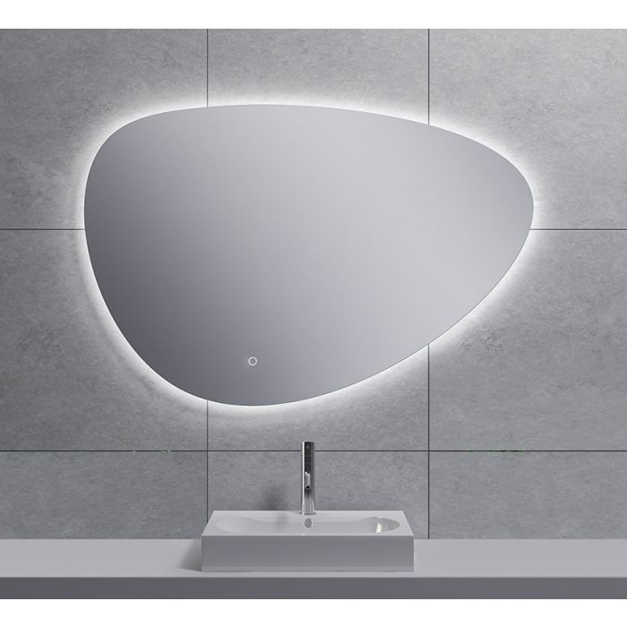 Wiesbaden Uovo spiegel ovaal met LED, dimbaar en spiegelverwarming 100 cm